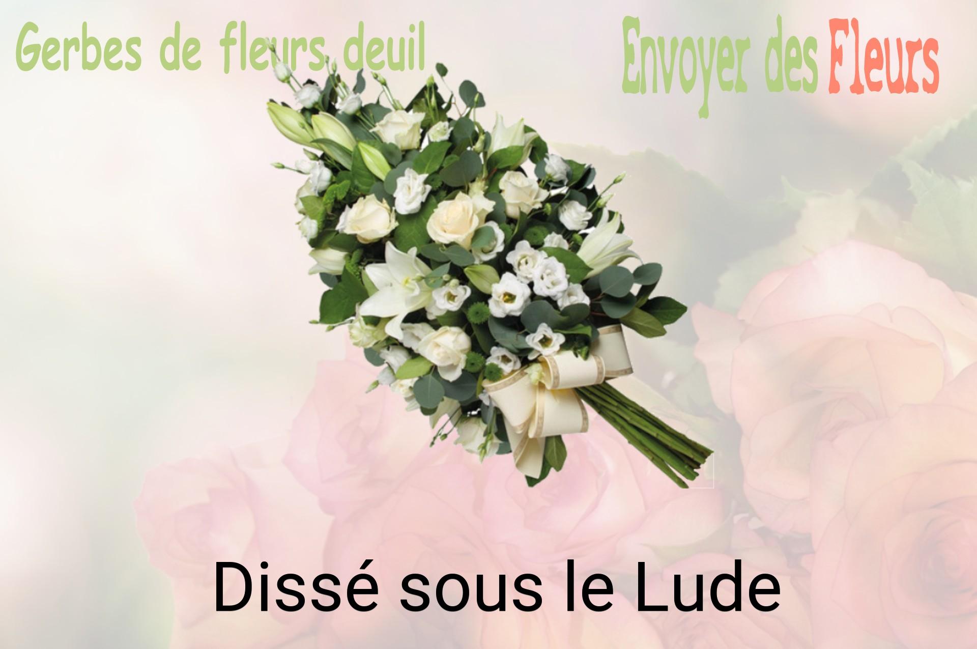 Gerbe de fleurs de deuil livrée à Dissé-sous-le-Lude